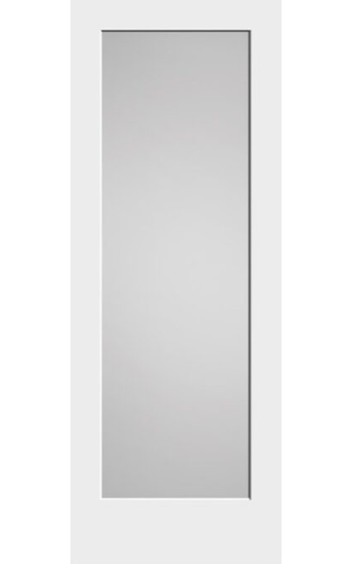 Primed Shaker 1-Lite Privacy Glass Interior
