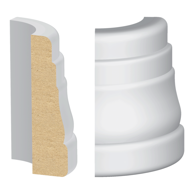 162MUL-2W Rounded Corner Block