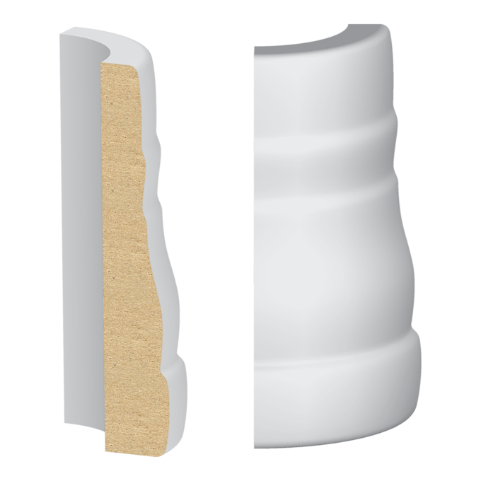162MUL-3W Rounded Corner Block