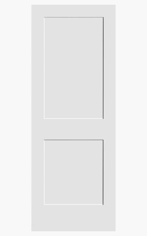 Primed Shaker 2-Panel Interior 1-3/8" Solid Core