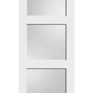 Primed Shaker 3-Lite Privacy Glass Interior