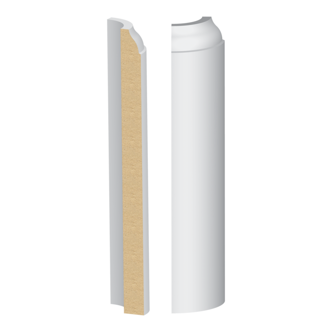 314MUL-7W Rounded Corner Block