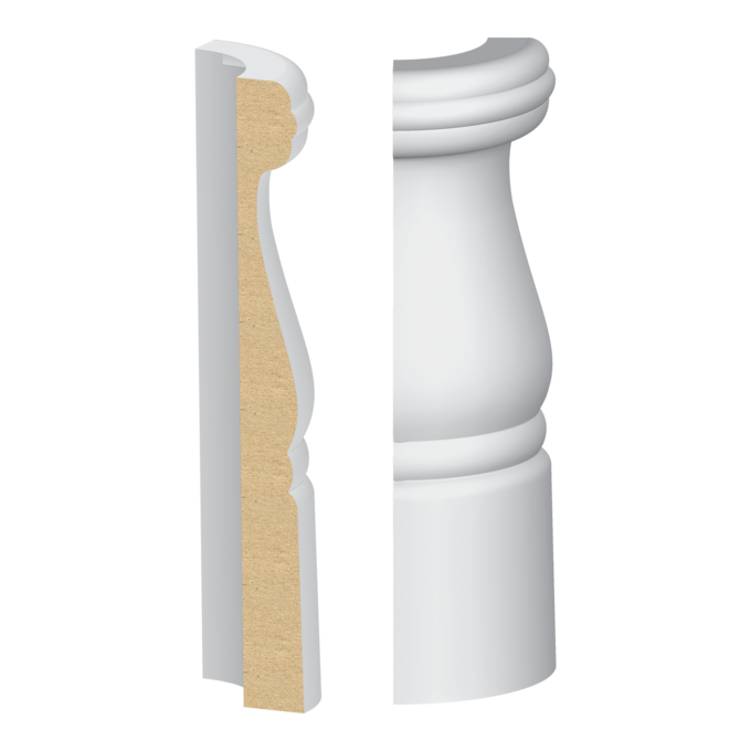 318BMULW Rounded Corner Block