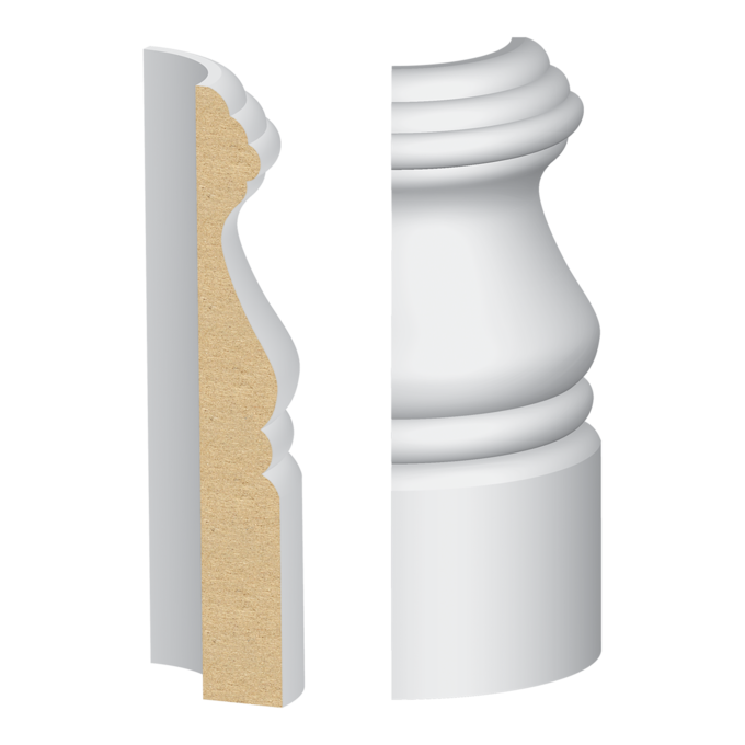 318MUL-4W Rounded Corner Block