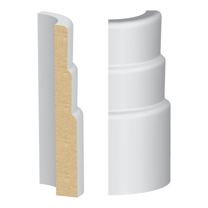 321MUL-3W Rounded Corner Block