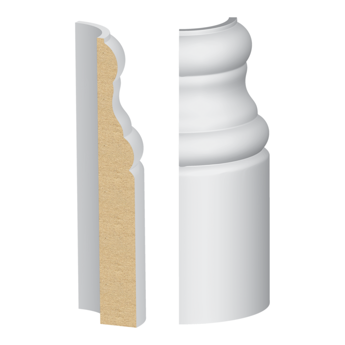 327MUL-4W Rounded Corner Block