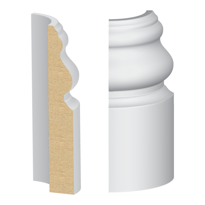 338MUL-3W Rounded Corner Block