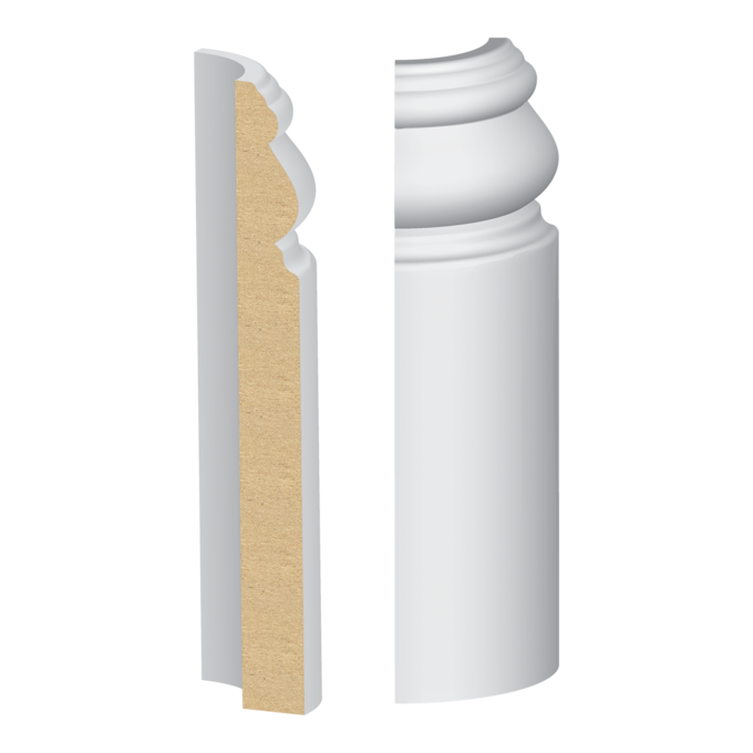 338MUL-5W Rounded Corner Block