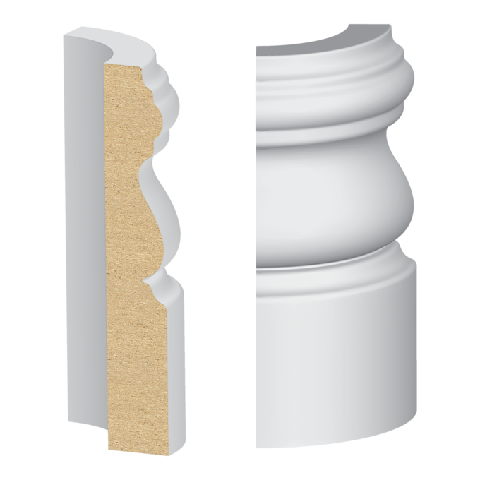 361MUL-3W Rounded Corner Block