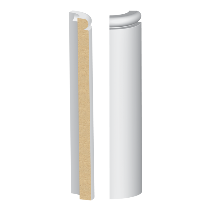 372MUL-7W Rounded Corner Block