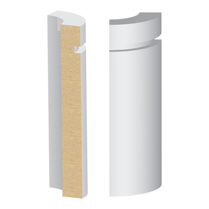 392MUL-4W Rounded Corner Block