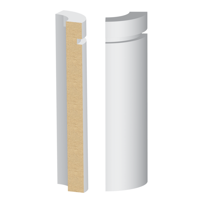 392MUL-5W Rounded Corner Block