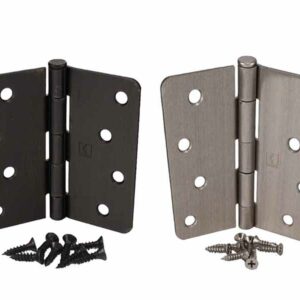 Standard Exterior 4 Inch Hinge with 1/4 Inch Radius