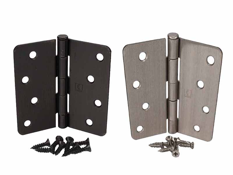 Standard Exterior 4 Inch Hinge with 1/4 Inch Radius