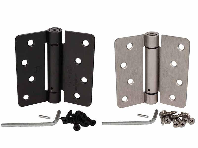 Self-Closing Exterior 4 Inch Hinge with 1/4 Inch Radius