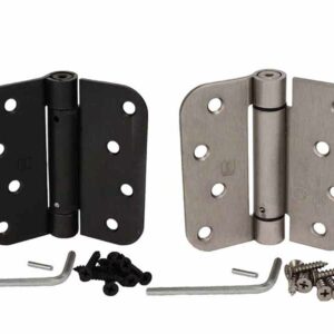 Self-Closing Exterior 4 Inch Hinge with 5/8 Inch Radius