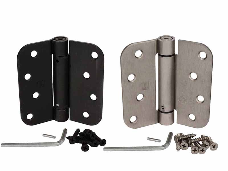 Self-Closing Exterior 4 Inch Hinge with 5/8 Inch Radius