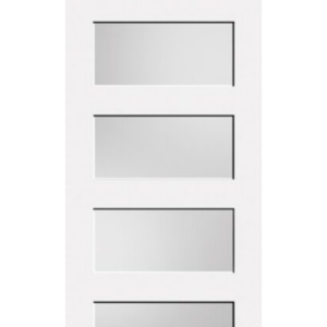 Primed Shaker 5-Lite Privacy Glass Interior