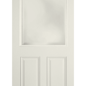 2-Bottom Panel 1/2 Lite Clear Glass Exterior