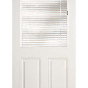 2-Bottom Panel 1/2 Lite Internal Blinds Exterior